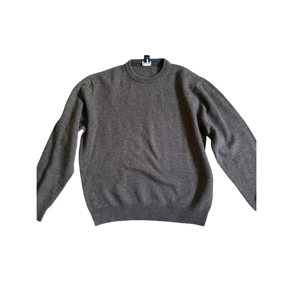Jos. A. Bank Executive Collection Lambswool Crewneck Sweater Size Large Brown